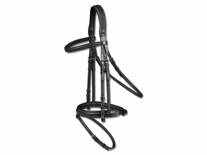 Trensenzaum *X-Line Supersoft* schwarz u. braun Pony bis XL
